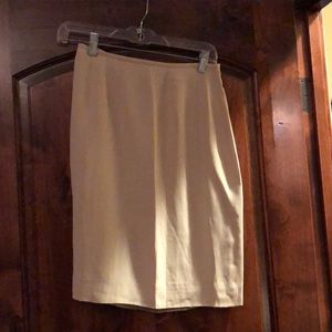 EUC vintage Silk Tan skirt